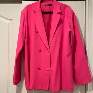 Oversized Neon Pink Blazer